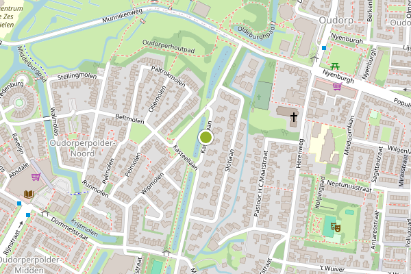 Ambulance-melding op Kasteellaan, Oudorp op 28 juni, kaart-overzicht