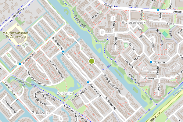 Ambulance-melding op Rosa Spierplantsoen, Heerhugowaard op 28 juni, kaart-overzicht