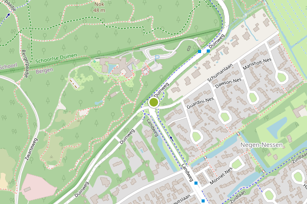 Kaart Bergen NH
