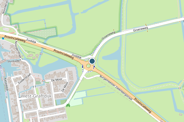 Politie-melding op Groeneweg, Graft op 29 juni, kaart-overzicht