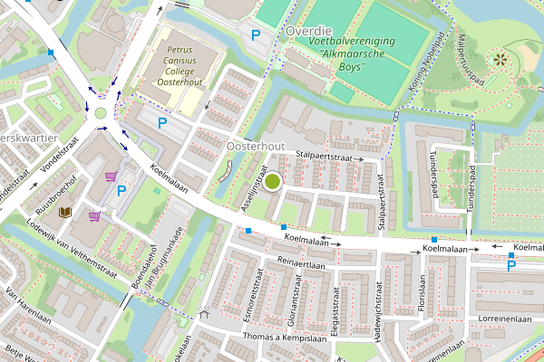 Ambulance-melding op Reviusstraat, Alkmaar op 29 juni, kaart-overzicht