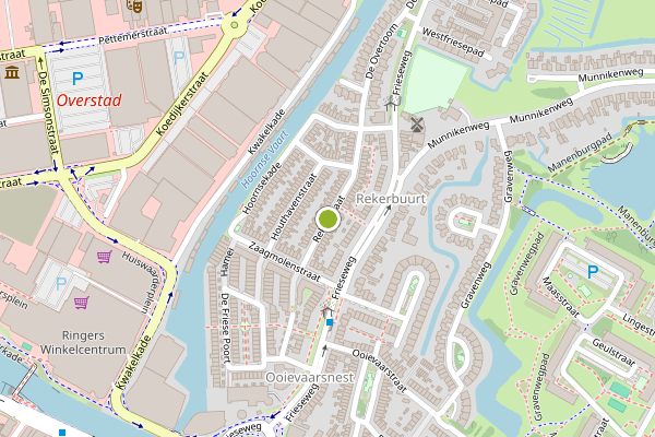 Ambulance-melding op Rekerstraat, Alkmaar op 28 juni, kaart-overzicht