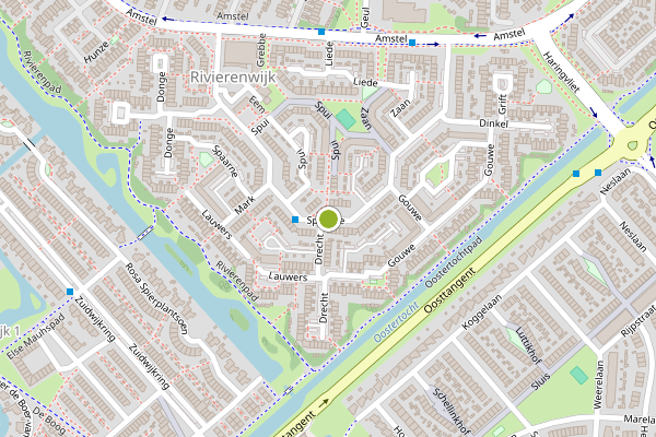 Ambulance-melding op Spaarne, Heerhugowaard op 28 juni, kaart-overzicht