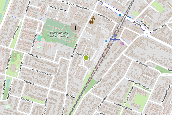 Ambulance-melding op Hoog en Laag, Heiloo op 29 juni, kaart-overzicht