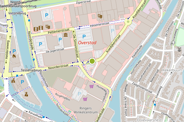 Ambulance-melding op Huiswaarderplein, Alkmaar op 29 juni, kaart-overzicht