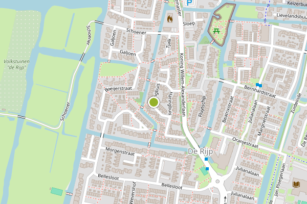 Ambulance-melding op Haringbuis, De Rijp op 29 juni, kaart-overzicht