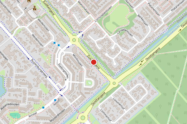Brandweer-melding op Zuidtangent, Heerhugowaard op 29 juni, kaart-overzicht