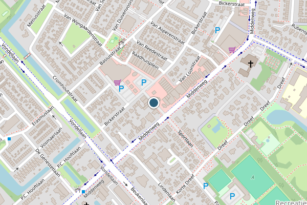 Politie-melding op Raadhuisstraat, Heerhugowaard op 29 juni, kaart-overzicht