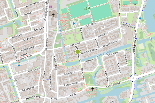 Ambulance-melding op Wilgenlaan, Zuid-Scharwoude op 29 juni, kaart-overzicht