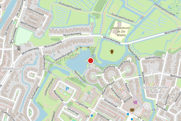 Brandweer-melding op Zwijnsmeerpad, Alkmaar op 29 juni, kaart-overzicht