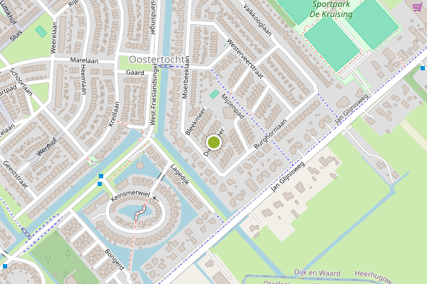 Ambulance-melding op Diepsmeer, Heerhugowaard op 30 juni, kaart-overzicht