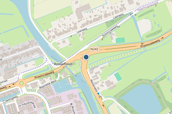 Politie-melding op Westerweg, Heerhugowaard op 30 juni, kaart-overzicht