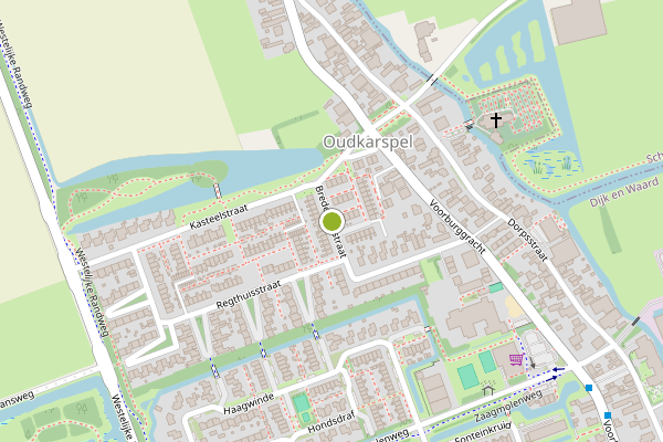 Ambulance-melding op Brederodestraat, Oudkarspel op 30 juni, kaart-overzicht