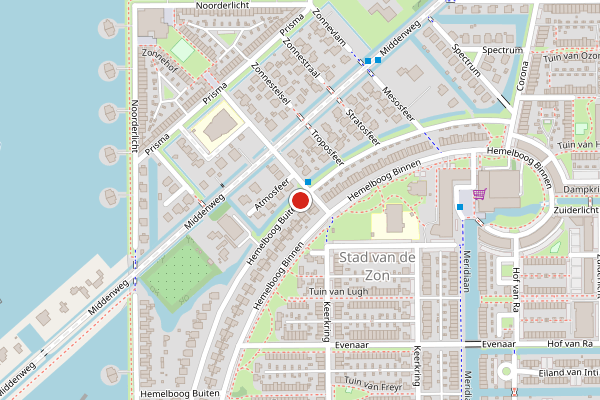 Brandweer-melding op Hemelboog Buiten, Heerhugowaard op 30 juni, kaart-overzicht