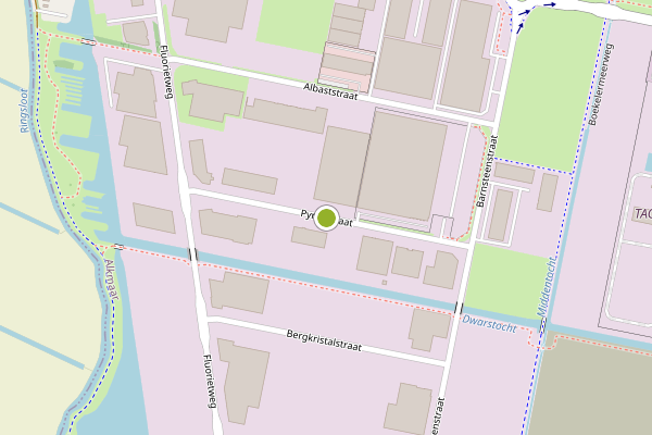Ambulance-melding op Pyrietstraat, Alkmaar op 1 juli, kaart-overzicht
