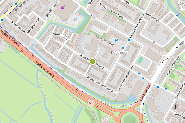 Ambulance-melding op Prins Alexanderstraat, Alkmaar op 1 juli, kaart-overzicht