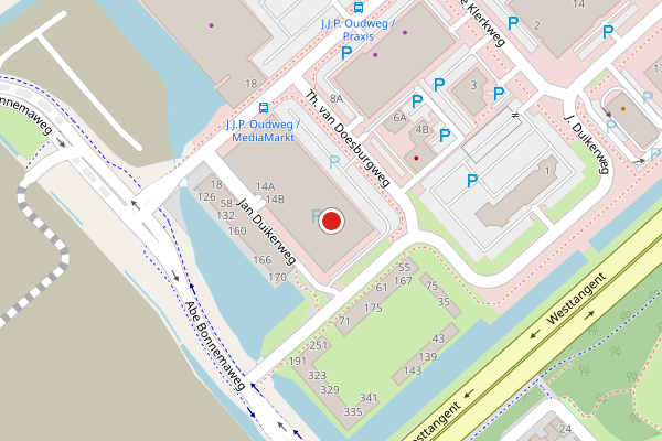 Brandweer-melding op Th. van Doesburgweg, Heerhugowaard op 1 juli, kaart-overzicht