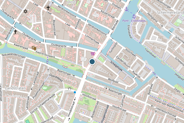 Politie-melding op Korte Vondelstraat, Alkmaar op 1 juli, kaart-overzicht