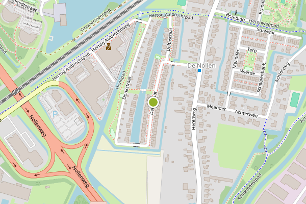 Ambulance-melding op Deltastraat, Alkmaar op 1 juli, kaart-overzicht