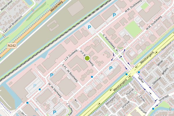 Ambulance-melding op H.P. Berlageweg, Heerhugowaard op 1 juli, kaart-overzicht