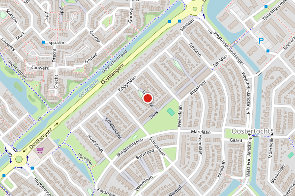 Brandweer-melding op Luttikhof, Heerhugowaard op 1 juli, kaart-overzicht