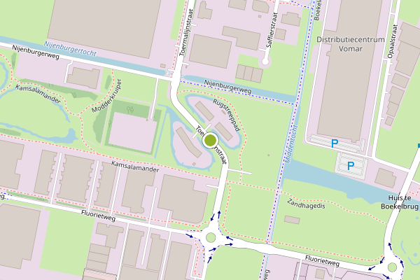 Ambulance-melding op Toermalijnstraat, Alkmaar op 2 juli, kaart-overzicht