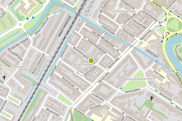 Ambulance-melding op Boomkampstraat, Alkmaar op 4 juli, kaart-overzicht