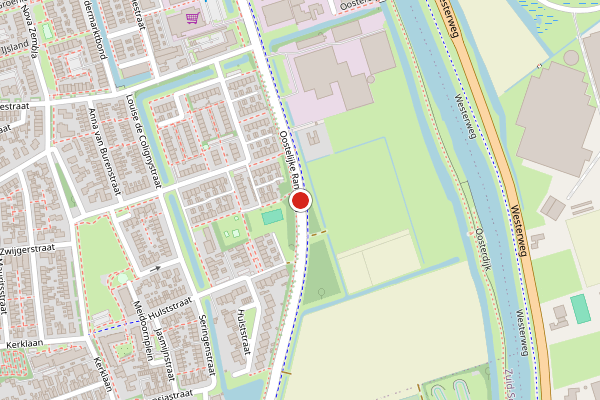 Brandweer-melding op Oostelijke Randweg, Noord-Scharwoude op 4 juli, kaart-overzicht