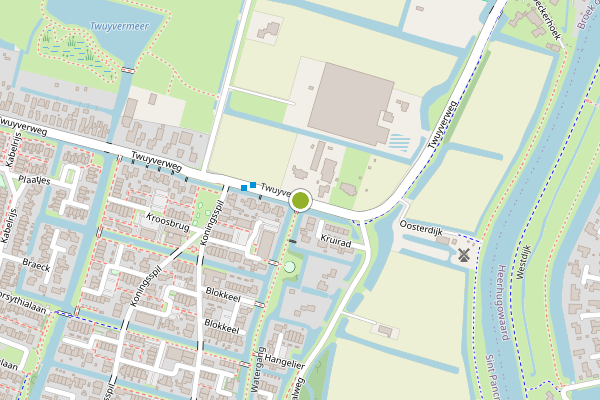 Ambulance-melding op Twuyverweg, Sint Pancras op 4 juli, kaart-overzicht