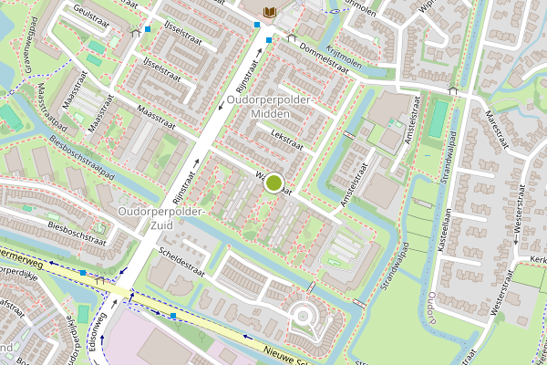 Ambulance-melding op Waalstraat, Alkmaar op 5 juli, kaart-overzicht