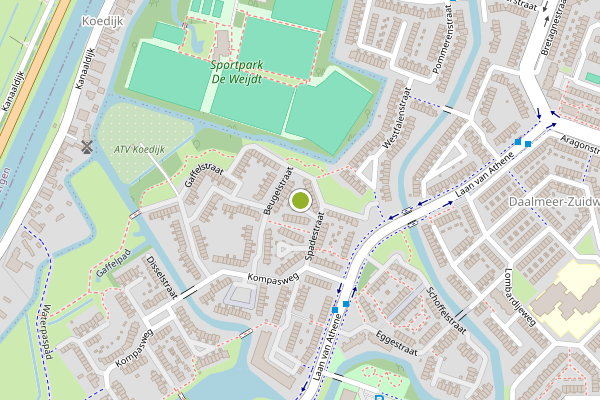 Ambulance-melding op Spadestraat, Alkmaar op 4 juli, kaart-overzicht