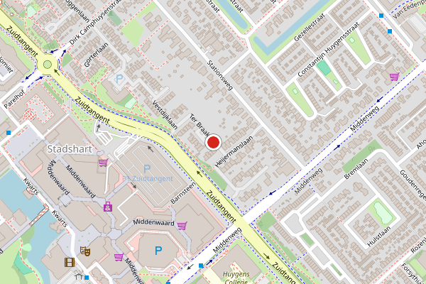 Brandweer-melding op Ter Braaklaan, Heerhugowaard op 5 juli, kaart-overzicht