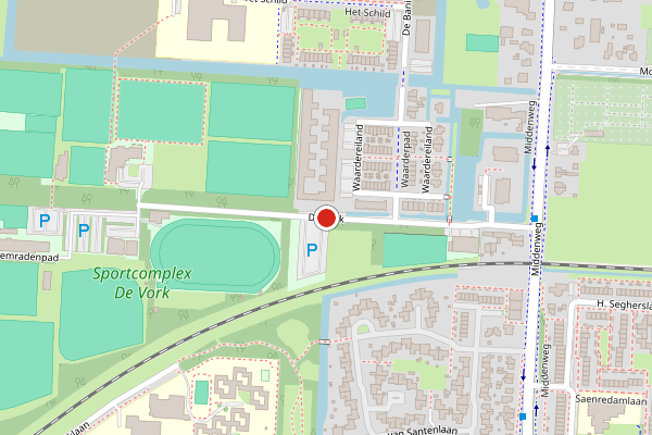 Brandweer-melding op De Vork, Heerhugowaard op 5 juli, kaart-overzicht