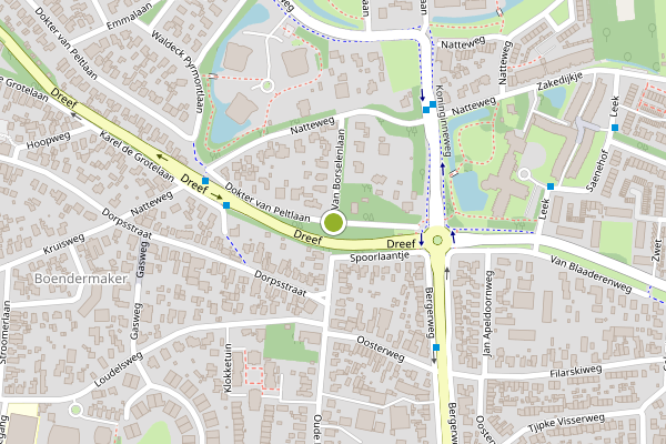 Ambulance-melding op Van Borselenlaan, Bergen NH op 6 juli, kaart-overzicht