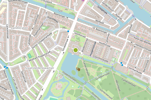 Ambulance-melding op Rederijkershof, Alkmaar op 6 juli, kaart-overzicht