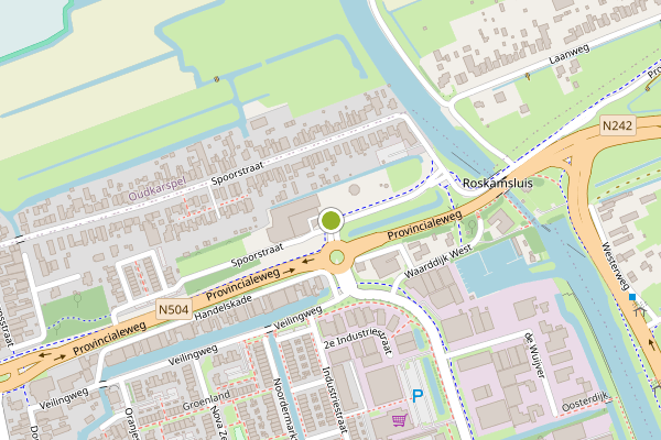 Ambulance-melding op Spoorstraat, Noord-Scharwoude op 6 juli, kaart-overzicht