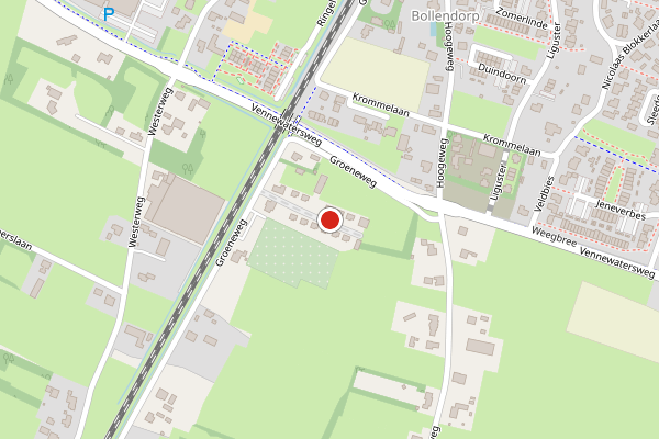 Brandweer-melding op Caendorp, Heiloo op 6 juli, kaart-overzicht