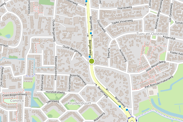Ambulance-melding op Oude Bergerweg, Bergen NH op 7 juli, kaart-overzicht