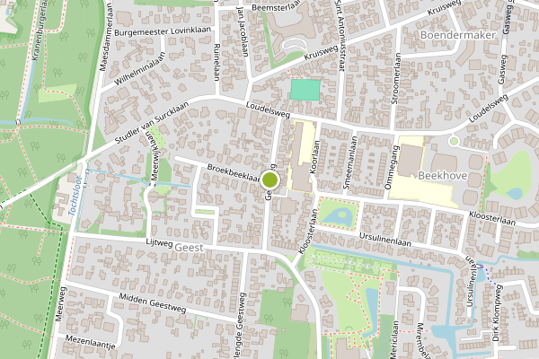 Ambulance-melding op Geestweg, Bergen NH op 7 juli, kaart-overzicht