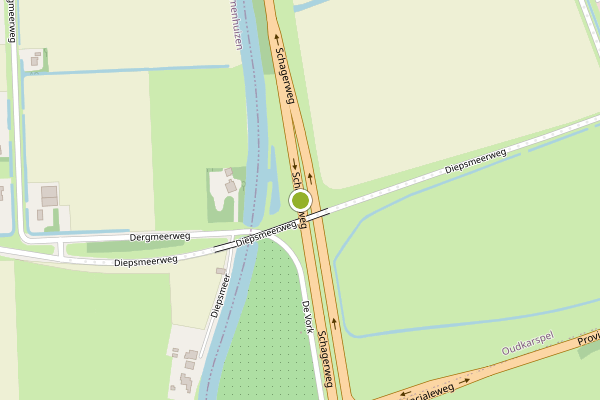 Ambulance-melding op Schagerweg, Oudkarspel op 7 juli, kaart-overzicht