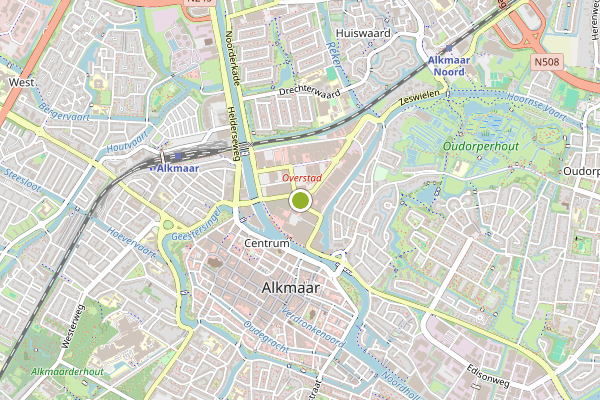 Ambulance-melding op Reindersdaal, Alkmaar op 8 juli, kaart-overzicht