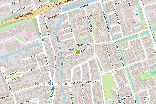 Ambulance-melding op Langestraat, Noord-Scharwoude op 9 juli, kaart-overzicht