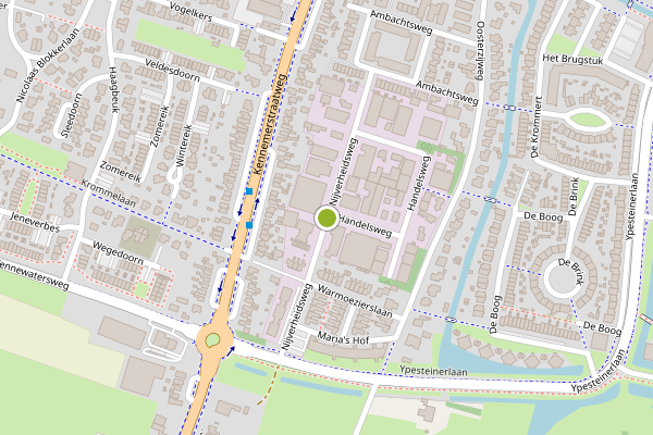 Ambulance-melding op Nijverheidsweg, Heiloo op 9 juli, kaart-overzicht