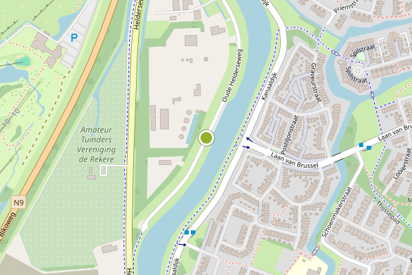 Ambulance-melding op Oude Helderseweg, Alkmaar op 9 juli, kaart-overzicht