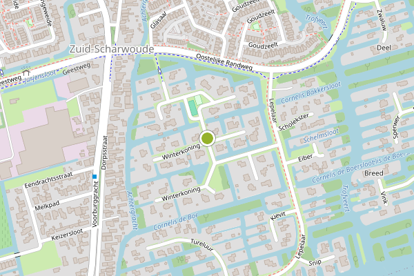 Ambulance-melding op Winterkoning, Zuid-Scharwoude op 9 juli, kaart-overzicht