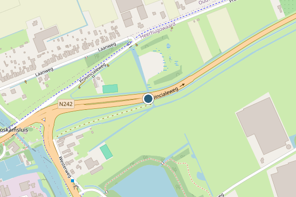 Politie-melding op Provincialeweg, Heerhugowaard op 9 juli, kaart-overzicht