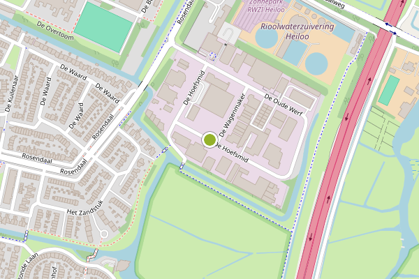 Ambulance-melding op De Hoefsmid, Heiloo op 10 juli, kaart-overzicht