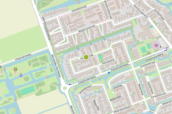 Ambulance-melding op Haagwinde, Oudkarspel op 12 juli, kaart-overzicht