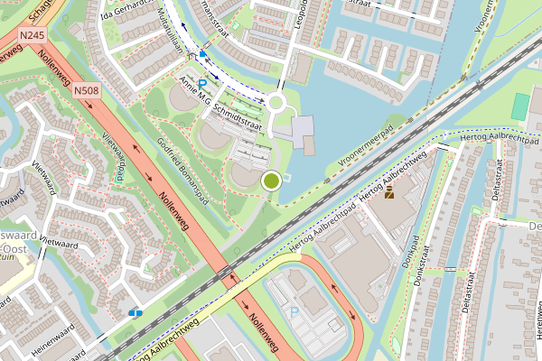 Ambulance-melding op Simon Carmiggeltstraat, Alkmaar op 13 juli, kaart-overzicht