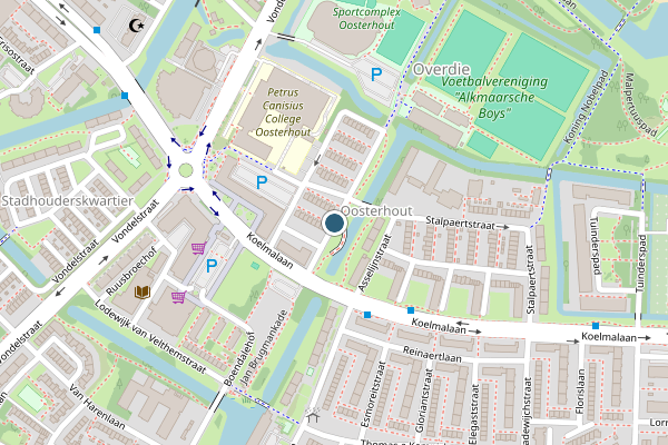 Politie-melding op Camphuysenstraat, Alkmaar op 13 juli, kaart-overzicht